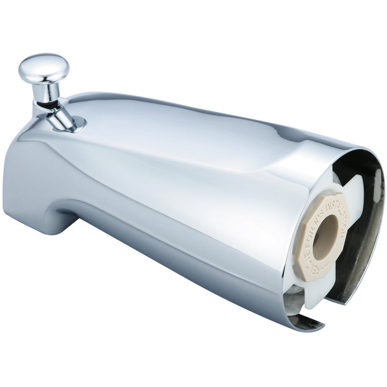 Olympia Faucets Wall Mounted Tub Spout with Diverter & Reviews | Wayfair